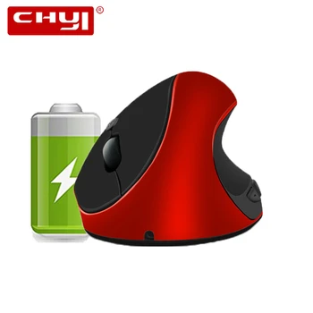 

CHYI Ergonomic Vertical Mouse Wireless Rechargeable Optical Computer Gaming Mice 1600DPI Gamer Mause With Mouse Pad For Laptop