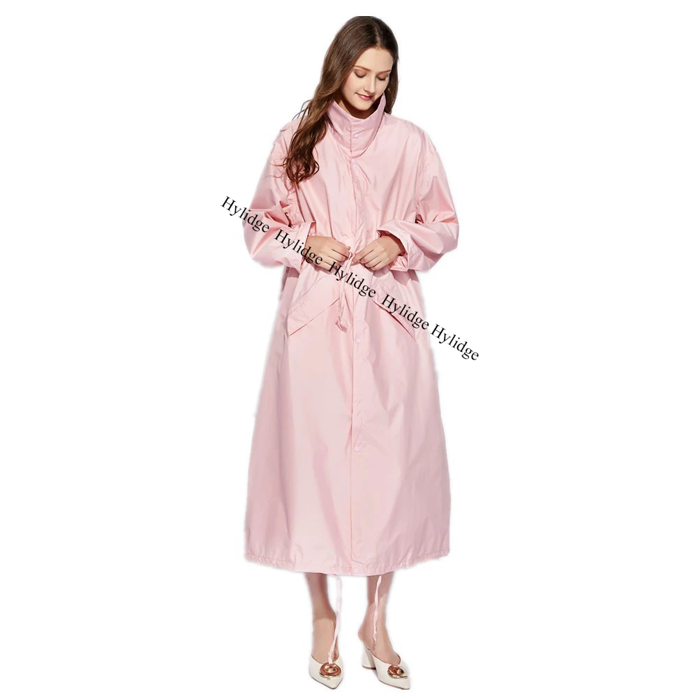 Длинный женский дождевик Sqinans модный дорожный для взрослых портативный