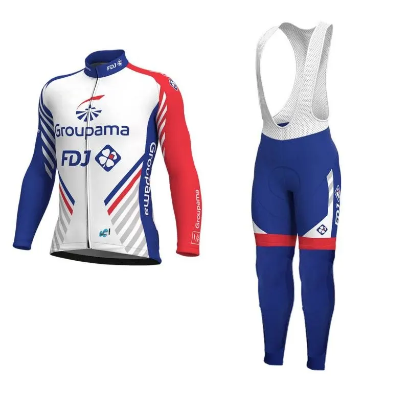 De lana de invierno 2019 pro equipo groupama fdj Ciclismo jersey kits caliente Ropa rápido seco MTB bicicleta Rop | Спорт и