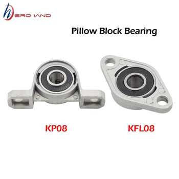 

KFL08 KP08 Bearing Shaft Support Spherical Roller Zinc Alloy Mounted Bearings Pillow Block Housing T8 Lead Screw Support