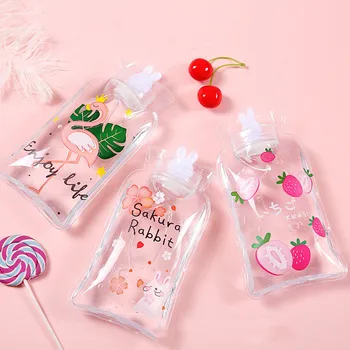 

Transparent Irrigation Hot Water Bottle High Quality Pvc Leakproof Cute Student Hot Compress Warm Bag Hot Bottle Water Bag