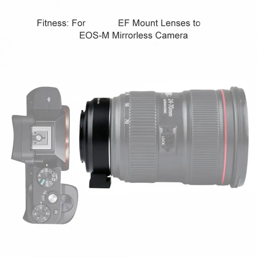 VILTROX EF-EOS M2 адаптер с автофокусом 0.71X для объектива Canon EF для Canon EOS-M адаптер для крепления камеры