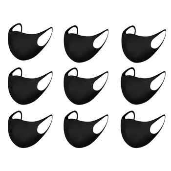 

9pcs Health Cycling Anti-dust Cotton Reusable Mouth Care Facemask Respirator Men Women Protection Breathable Face Cover Adult