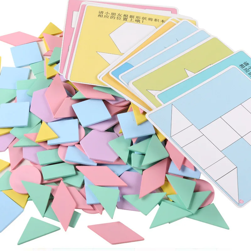 

New Style 190-Piece Creative Children Educational Puzzle Early Childhood Wooden Baby Jigsaw Puzzle Building Blocks Hand-Eye Coor