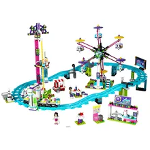 10563 девочки друзья 1124 шт парк развлечений американские горки строительные блоки кирпичи игрушки совместимы с 41130 друзьями