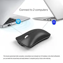 4 кнопки 2,4 ГГц беззвучная Беспроводная Bluetooth оптическая игровая мышь для ПК ноутбука