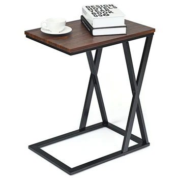 

Unique Stability X-shape Design Living Room Sofa Side Laptop Snack Table High Quality Smooth MDF Tabletop Home Coffee Table