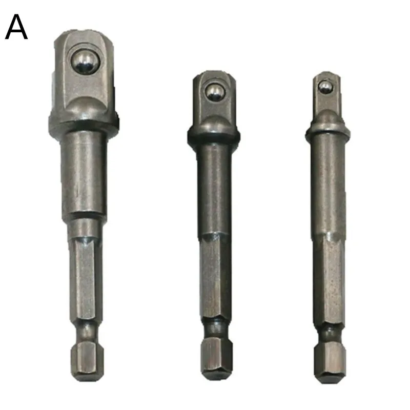 3 шт./компл. Высокая Быстрая Гайка Драйвер 1/4 3/8 1/2 перфоратор класс гнездо адаптер/расширение набор превращает мощность сверло в