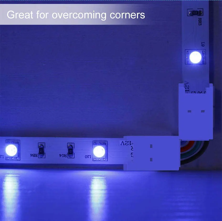 Conector l de Fita LED 220V RGB