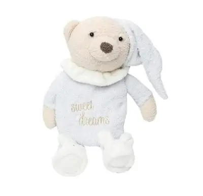 Bear with bag Детский мини-мешок для горячей воды, плюшевая Пижама, теплый мешок для воды с медведем, чехол для ног, грелка для рук, Мультяшные спальные украшения для кукол - Цвет: Bear with bag