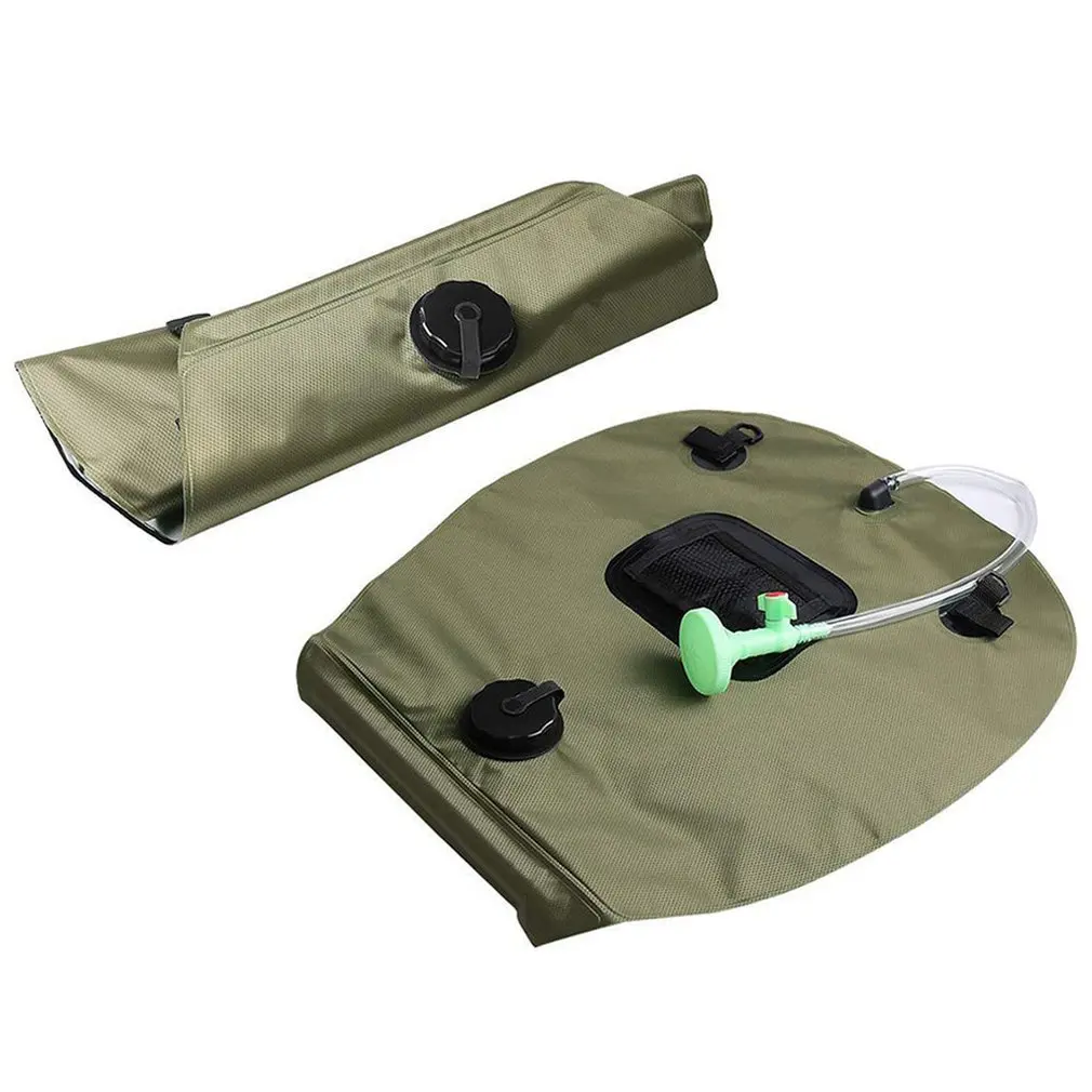 

Outdoor Sports Bath Bag Portable Water Bag Shower Bag Camping Picnic Bath Hot Water Bottle 20L Green