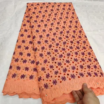 

African Lace Fabic Cotton Dry Lace Fabric With Stones French Lace Fabric Swiss Voile Lace In Switzerland For Party JT3