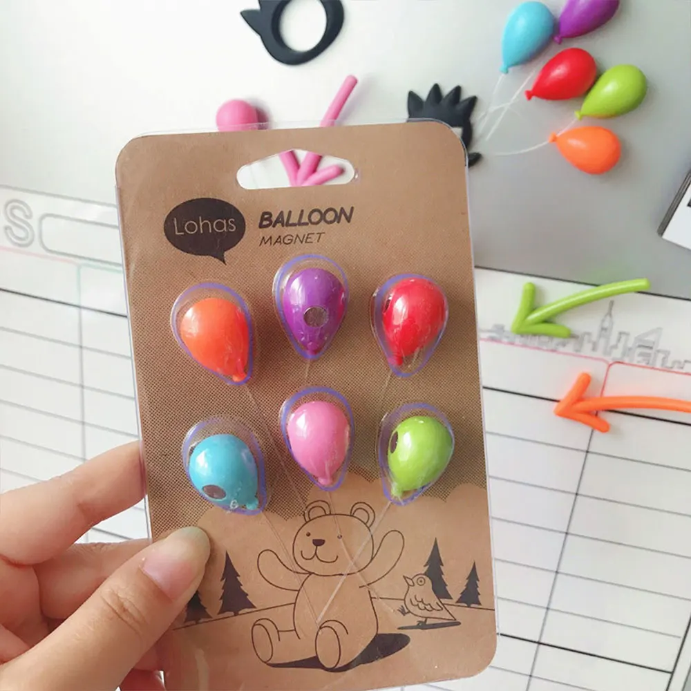 Magnetic Fridge Stickers Decoration Gift Kitchen Cute Balloon Arrow Whiteboard Message Anime