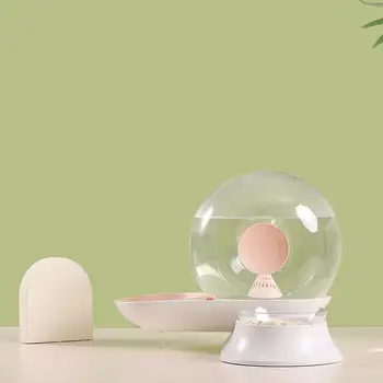 

Pet Automatic Feeder Water Dispenser Dual Purpose Snail Shape Dish for Cats Dogs