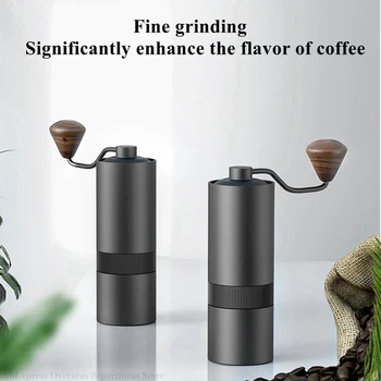 

Offee Grinder For Hand Chestnut Mini Server Burr Steel Core Light Weight Adjustable Minimalism Espresso
