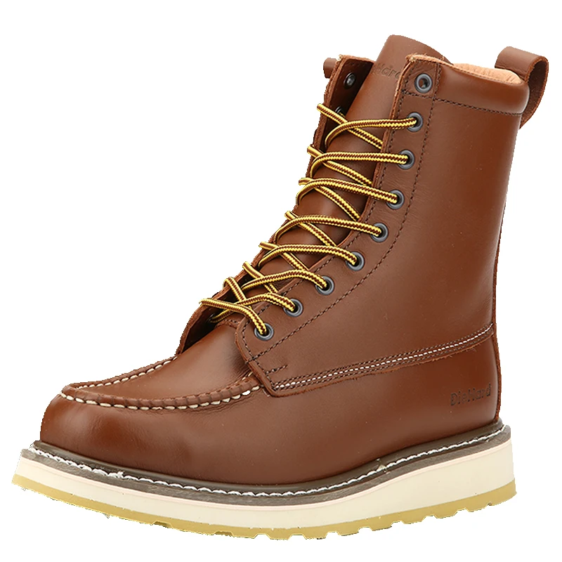 DieHard 86994 Work Boots Goodyear Welted Vintage Motorcycle Boots Genuine  Leather 8 Inch Outdoor Casual Ankle Shoes Boot