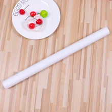 Пластиковая белая антипригарная скалка для помадки, подарок для помадки, ролик для украшения теста, Подарочный ролик 50*3,5 см