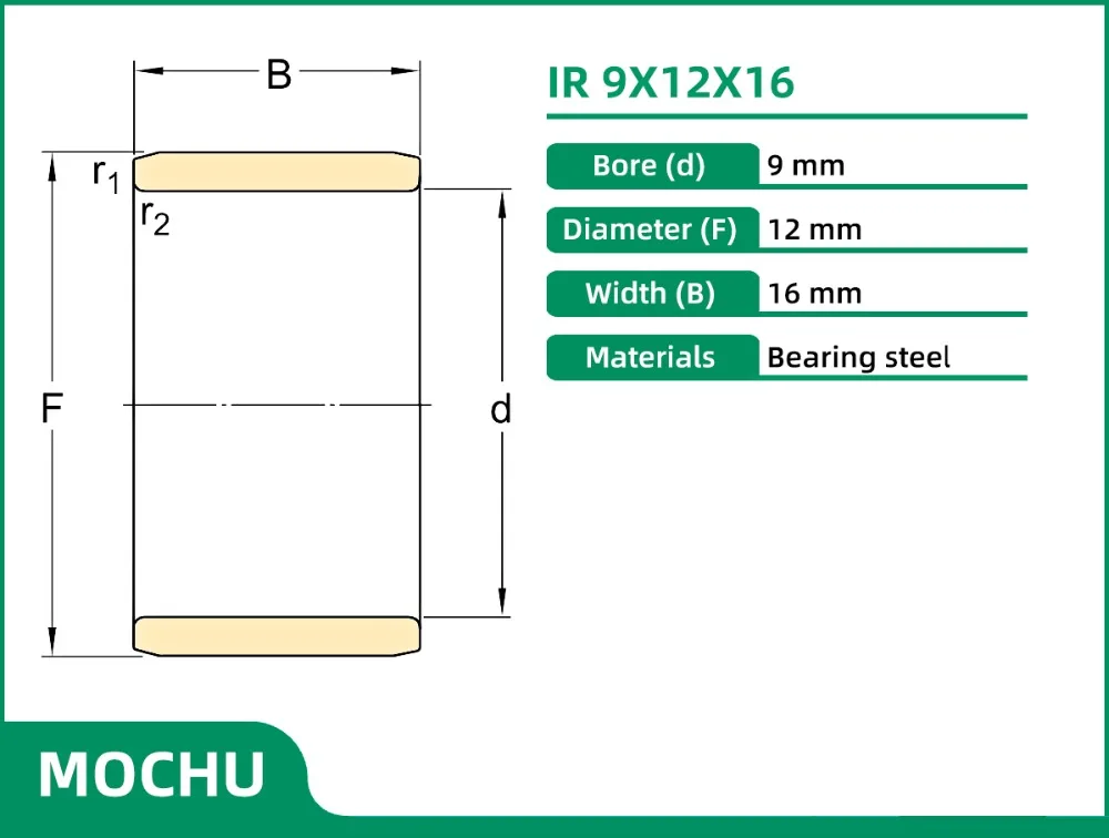 IR9X12X16 MOCHU BEARINGS