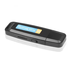 Uma gravação chave u disco gravador de áudio digital tf cartão flash usb gravador de voz caneta mini ditaphone profissional até 32gb