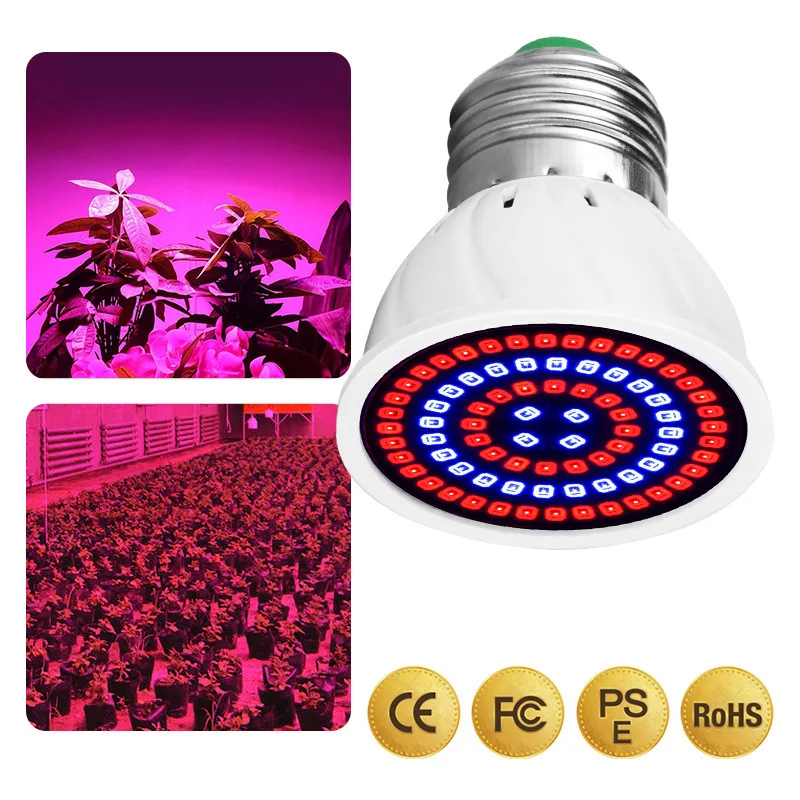 Tanio 48 60 80 diody LED oświetlenie do uprawy E27/GU10/MR16