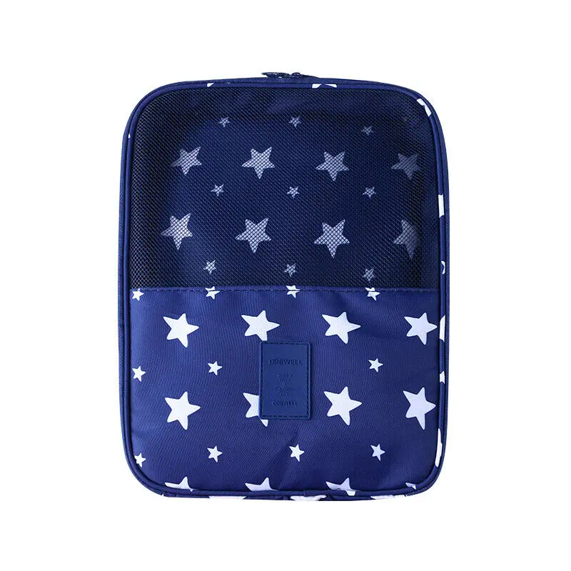 2 Layer Portable Waterproof Travel Storage Bag Organizer Shoes Pouch Shoe Tote Zipper Pouch Storage Organizer 9 Colors - Цвет: 8