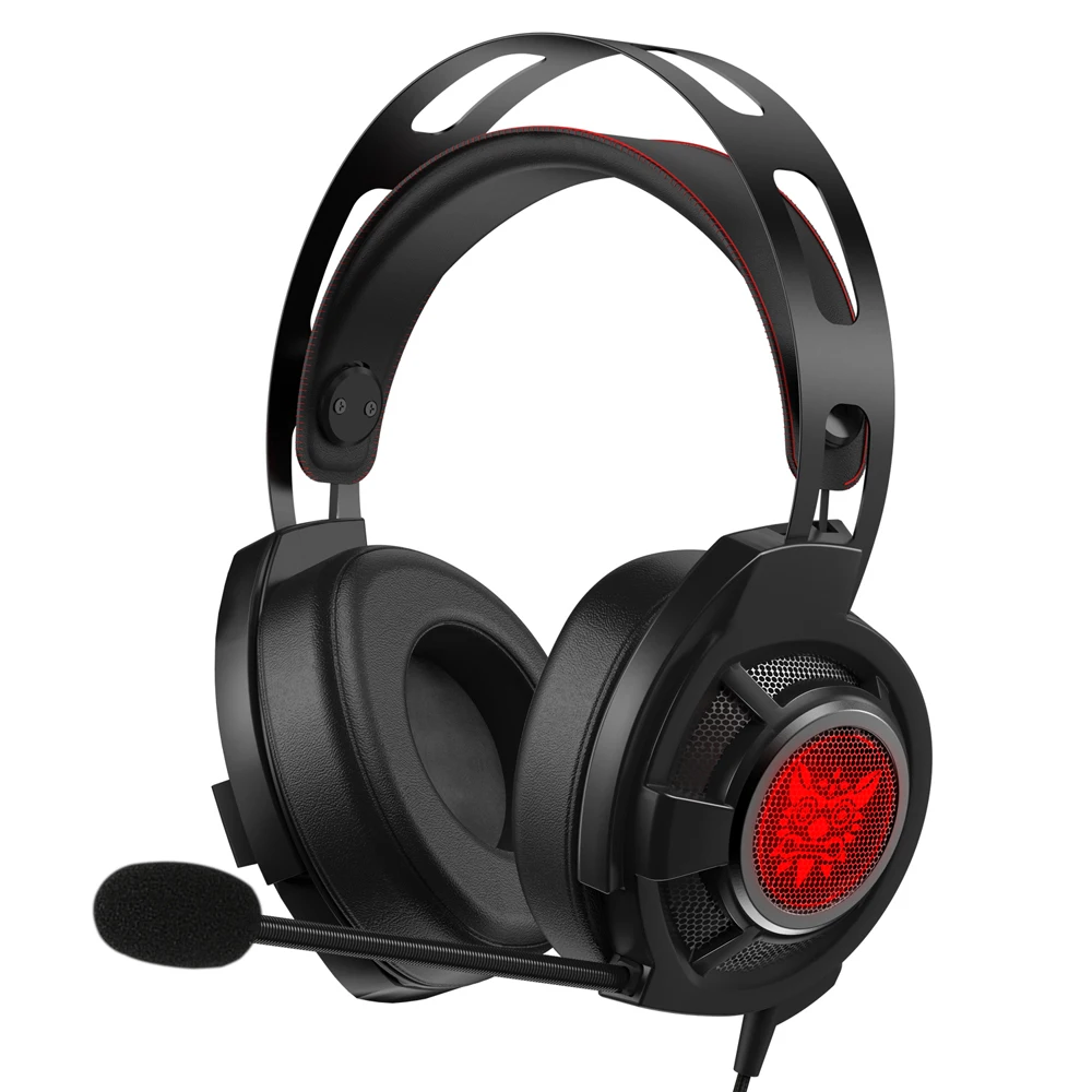 ONIKUMA M190 PRO 3,5 мм Проводная игровая гарнитура наушники с шумоизоляцией электронные спортивные наушники с микрофоном светодиодный свет Регулятор громкости