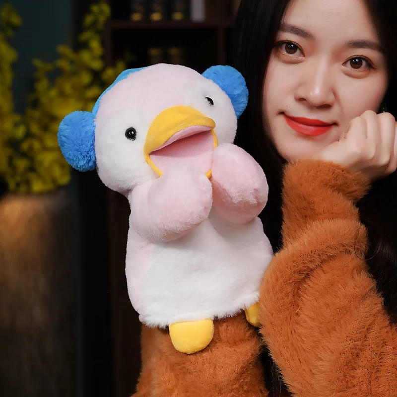 Cute Unicorn Penguin Plush Hand Puppet Soft Animals Puppet Bird Fox Hand For Kids Adult Pretend Playing Doll Kawaii Gift