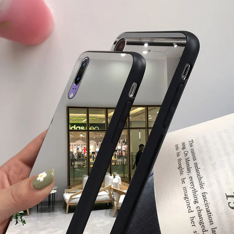 Мягкий чехол с зеркальной поверхностью для huawei Y5 Y6 P Smart P30 P20 Lite Nova 5i 5 Mate20 Pro Honor 20 10 9 Lite 10i 20i 8A 8C 8X чехол