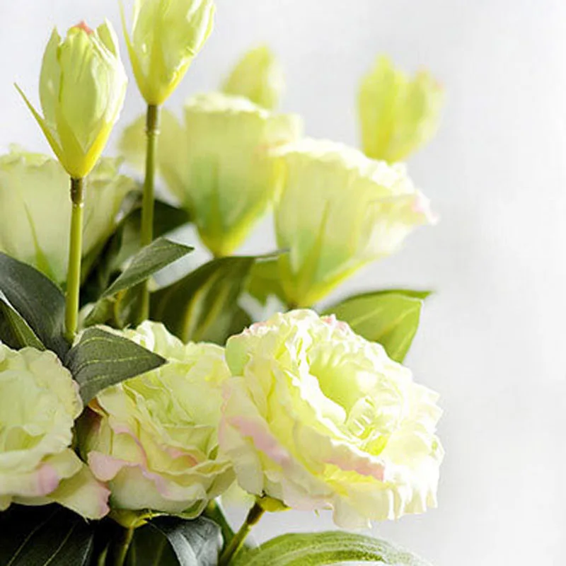 70 см Высота Trigeminal Eustoma Искусственные цветы реалистичные расположение для сада дома День святого Валентина Декор