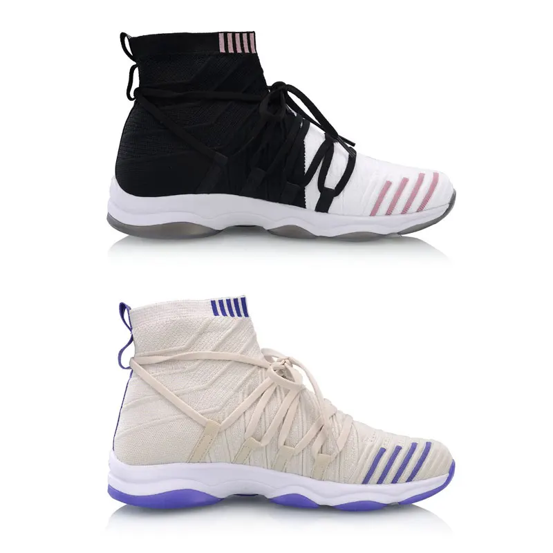 Li-Ning Women NO BOUNDARIES Cushion Training Shoes Mono Yarn Wearable LiNing li ning Fitness Sport Shoes Sneakers AFJP004 YXX054