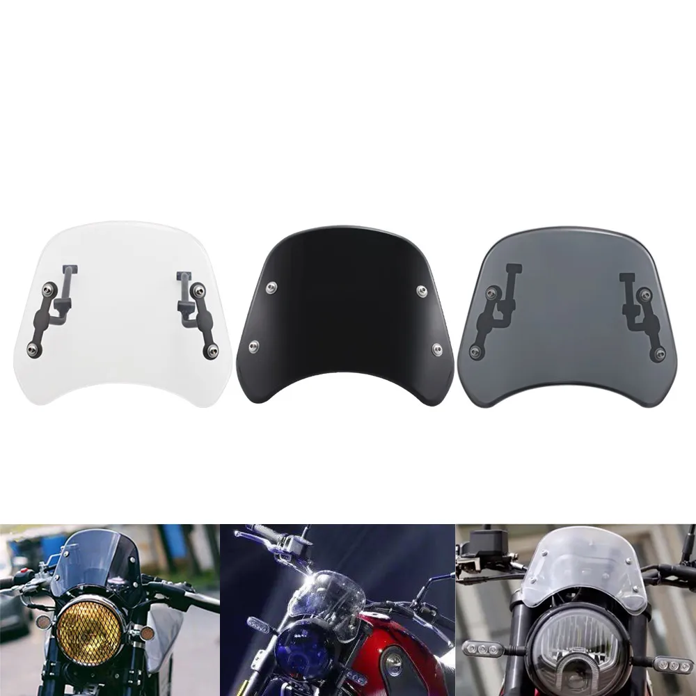 

3colors Protector Fairing Motorcycle Front Windshield Windscreen Wind Deflector For Benelli Leoncino 250 500 Trail