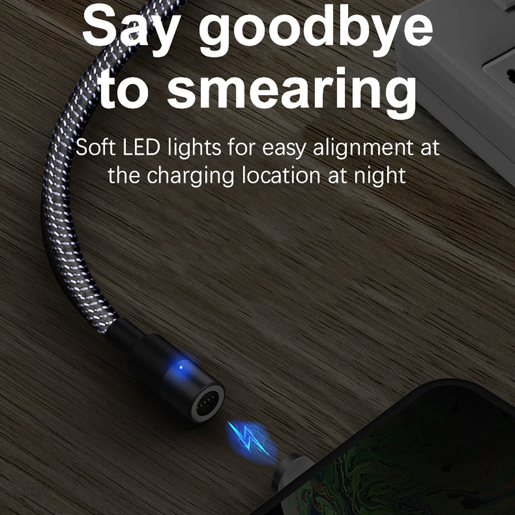 Магнитный зарядный кабель Marjay на 360 °, кабель Micro usb type C для быстрой зарядки iPhone, samsung, Xiaomi, huawei, магнит для мобильного телефона