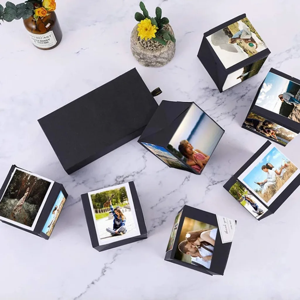 Творческий DIY Фотоальбом подарок на день рождения артефакт взрыв для юбилея скрапбук сюрприз вечерние Коробки Подарки Украшения