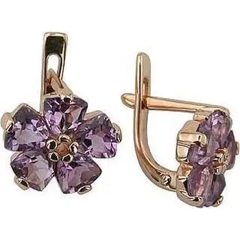 

Aloris earrings with 10 Amethyst Red Gold