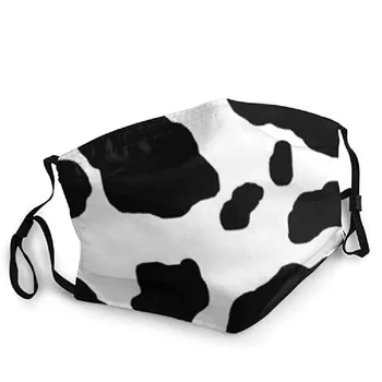 

Cow Color Printed Mouth Mask Adult Unisex Fashion Washable Masks Reusable Adjustable Earloop Face Cover Mascherine Lavabili
