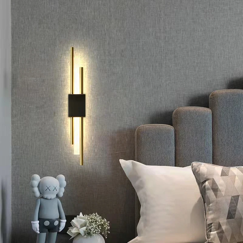 Modern fashion wall lamp 50 cm metal acrylic tube LED wall lamp bedside lamp staircase corridor home decoration wall lamp wall hanging lights