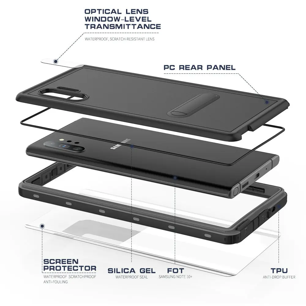 For Coque Samsung S20 Ultra Note10 Waterproof Case Samsung Note 10 Plus Case for Samsung Galaxy Note 10 S10 S9 Water Prooof Etui For Coque Samsung S20 Ultra Note10 Waterproof Case Samsung Note 10 Plus Case for Samsung Galaxy Note 10 S10 S9 Water Prooof Etui