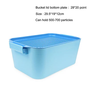 

Storage Case for Blocks Toy Storage Box With Lid Children's DIY Intelligent Toys Container Placed Can