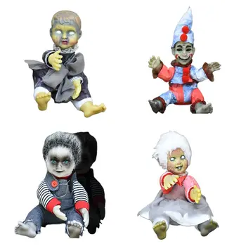 

Electronic Glow Walking Ghost Baby Scary Halloween Ghost Doll Voice-activated Touch Start Ornaments for Front Yard Patio
