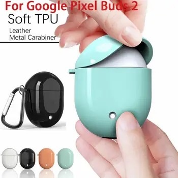 

4 Colors Protective Case For Google Pixel Buds 2 Wireless Bluetooth Earphone Headset Charging Box Cover With Carabiner