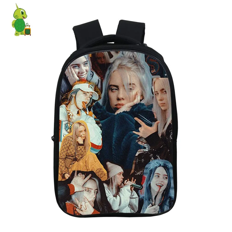 24 Mochila Billie Eilish рюкзак хип-хоп школьные сумки для подростков мальчиков и девочек 14,5 дюймов Детский рюкзак для книг водонепроницаемый дорожный рюкзак - Цвет: 24