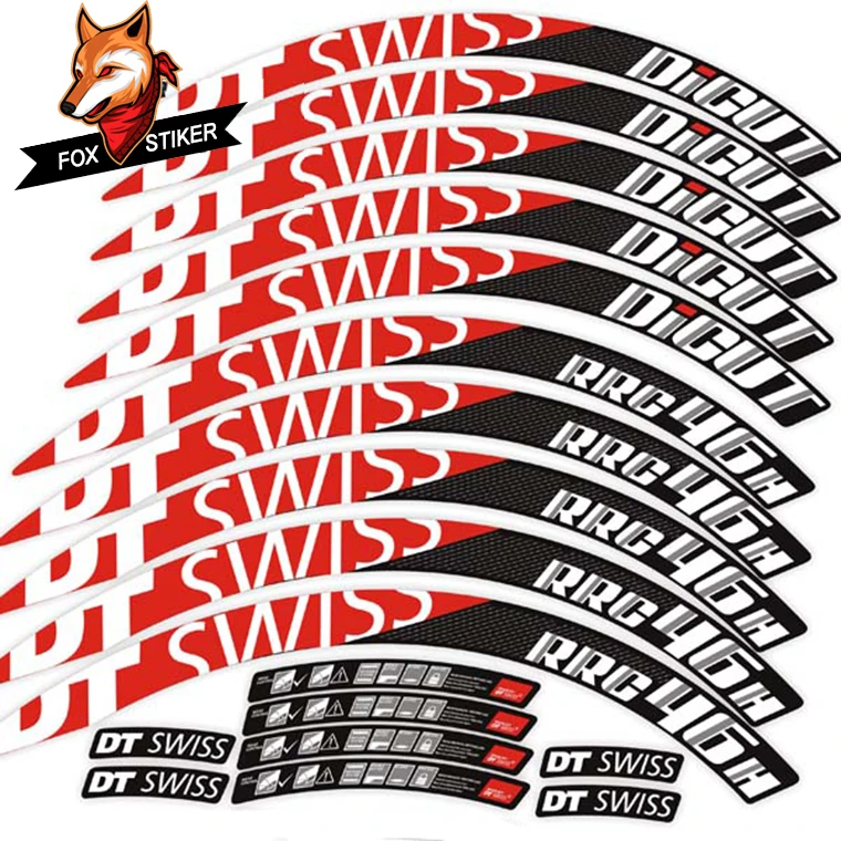 700C 50mm rim wheel sticker Road bicycle stickers cycle reflective road wheels decal forDT swiss rrc 46