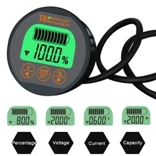 Compteur de batterie TR16 TR16H 80V 350A 100A 50A, moniteur étanche de capacité de batterie pour véhicule électrique ammètre