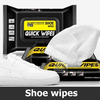 

12/30pcs/Bag Disposable Wet Wipes Paper Environmental Protection and Durability White Shoes Decontamination Cleaning Tools