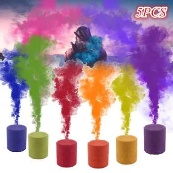 

5PCS Colorful Smoke Pills Smoke Cake Smoke Effect Bomb Smoke Bomba Photography Aid Toy Halloween Divine Gift