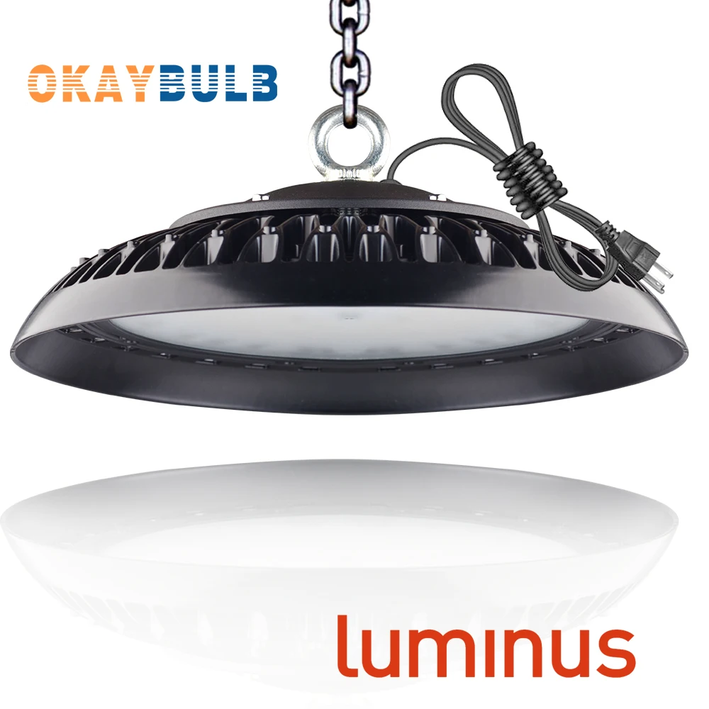 

200W IC UFO LED High Bay Light Fixture 13000lm 5000K Daylight Industrial Commercial Bay Lighting for Warehouse Workshop