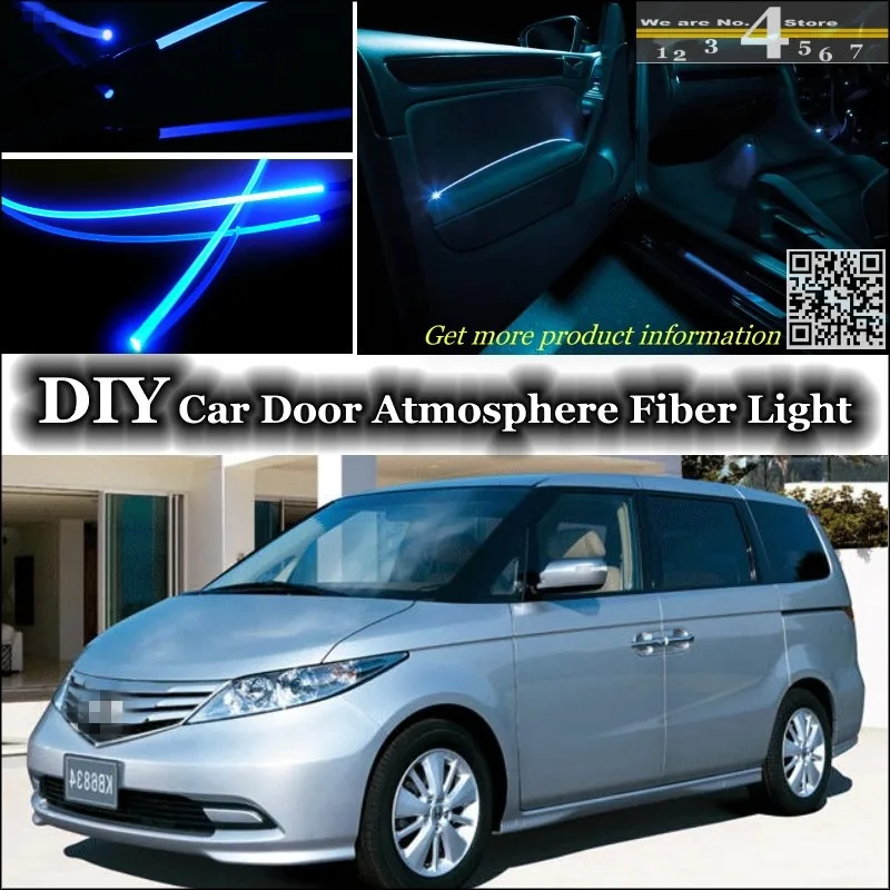 

For HONDA Elysion RR interior Ambient Light Tuning Atmosphere Fiber Optic Band Lights Inside Door Panel illumination Tuning