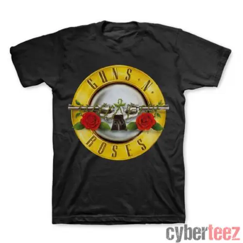 Пистолеты N ROSES пуля логотип Футболка &quotТюлень&quot Новая Официальная