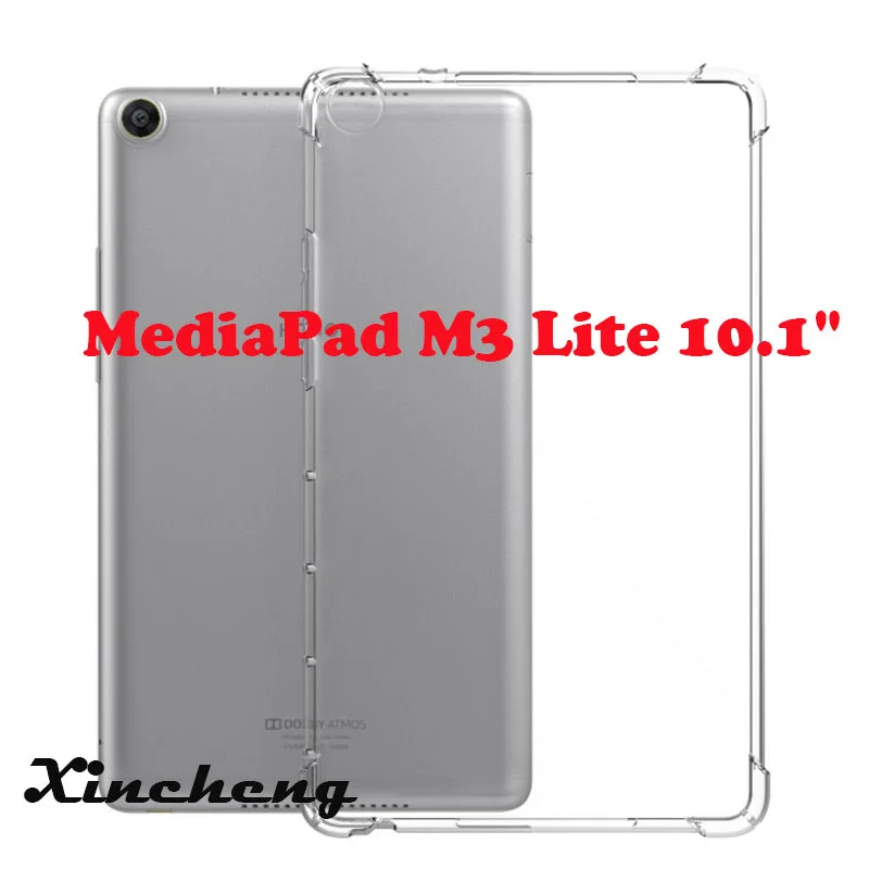 Подходит для huawei MediaPad Tablet M3 M5 T3 T5 противоударный прозрачный мягкий силиконовый прозрачный гелевый Чехол - Цвет: MediaPad M3 Lite