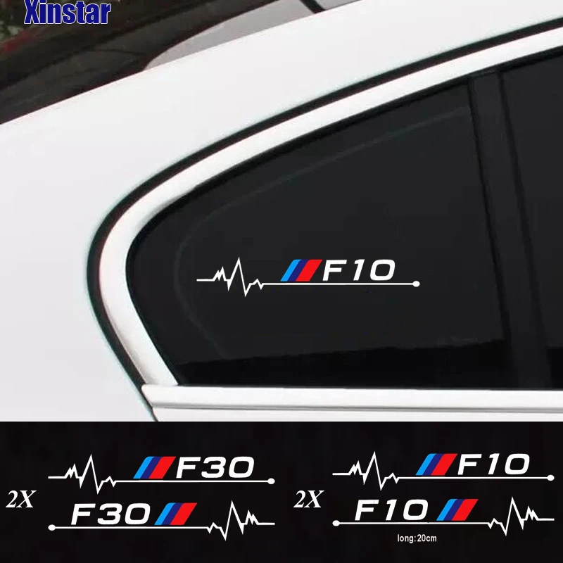 Наклейки на автомобильные окна для BMW F10 F20 F01 F02 F30 F31 F34 F48 F87 2 шт.|Наклейки